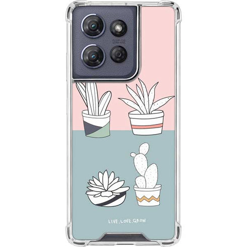 Succulent Sketch Moto G Play 5G (2025) Clear Case